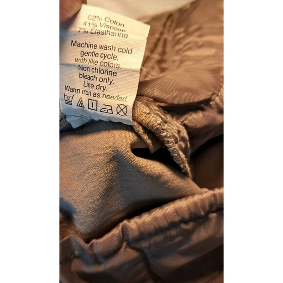 J. Crew Factory Lexie Pants Tan Stretch Straight Leg Career C9716 Size 4R - Picture 11 of 12